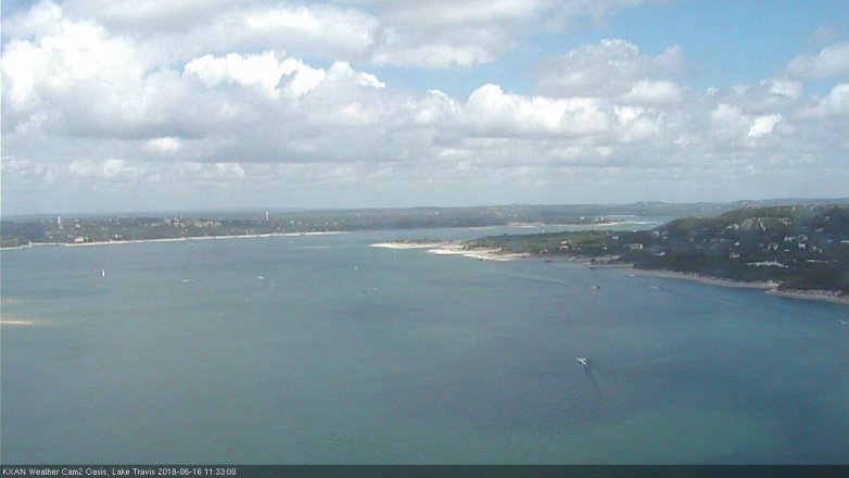 Lake Travis webcam, June 16, 2018 10:35 AM CT