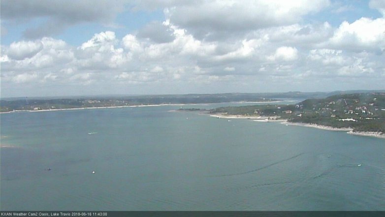 Lake Travis webcam, June 16, 2018 10:45 AM CT