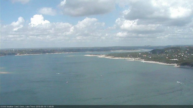 Lake Travis webcam, June 16, 2018 10:50 AM CT