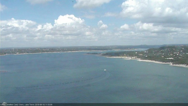 Lake Travis webcam, June 16, 2018 10:55 AM CT