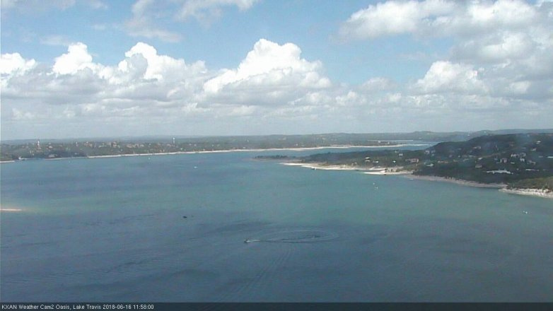 Lake Travis webcam, June 16, 2018 11:00 AM CT