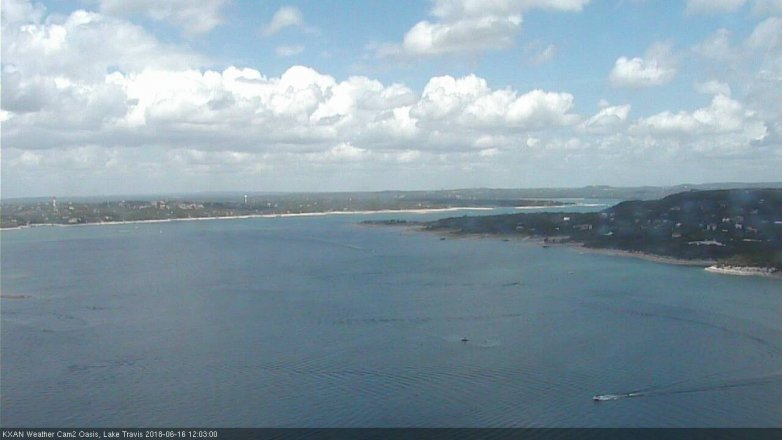 Lake Travis webcam, June 16, 2018 11:05 AM CT