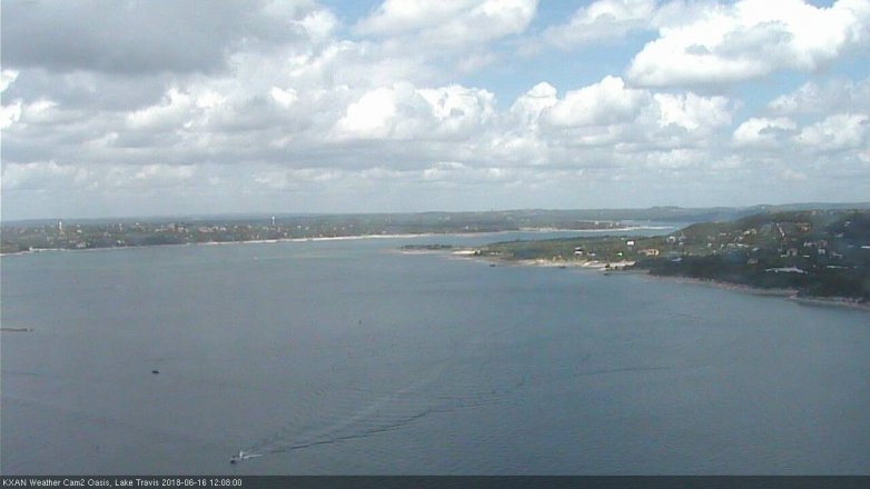 Lake Travis webcam, June 16, 2018 11:10 AM CT