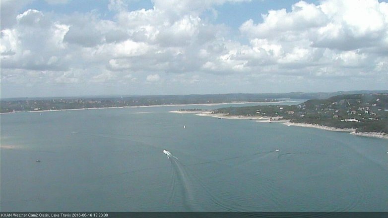 Lake Travis webcam, June 16, 2018 11:25 AM CT