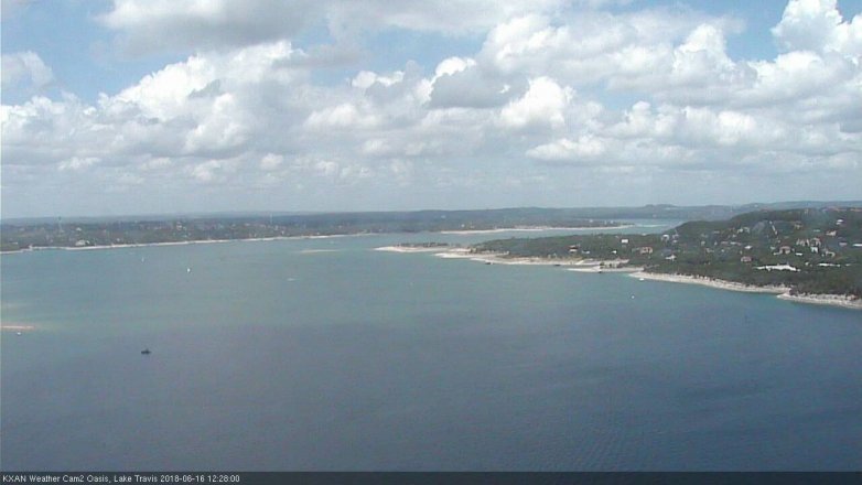 Lake Travis webcam, June 16, 2018 11:30 AM CT