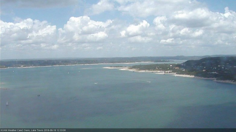 Lake Travis webcam, June 16, 2018 11:35 AM CT
