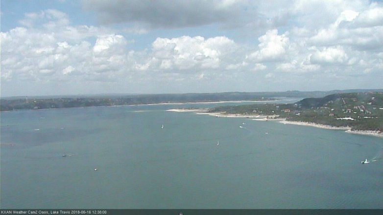 Lake Travis webcam, June 16, 2018 11:40 AM CT
