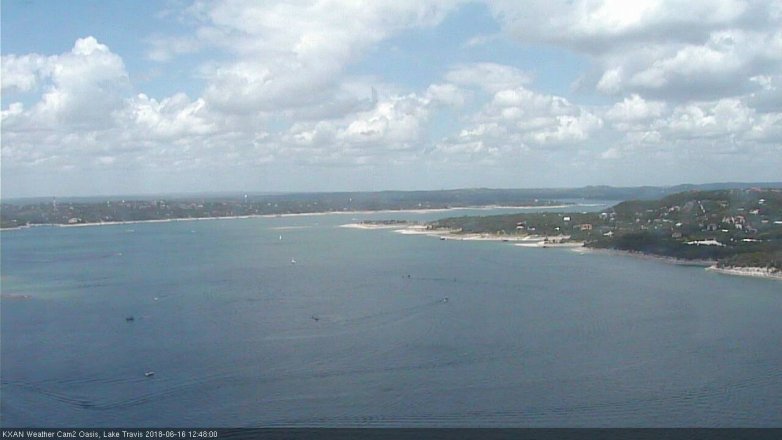 Lake Travis webcam, June 16, 2018 11:50 AM CT