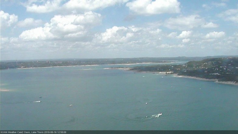Lake Travis webcam, June 16, 2018 12:00 PM CT