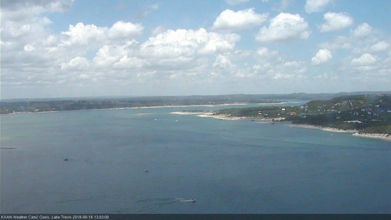 Lake Travis webcam, June 16, 2018 12:05 PM CT