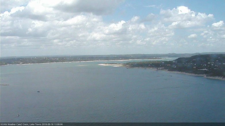 Lake Travis webcam, June 16, 2018 12:10 PM CT