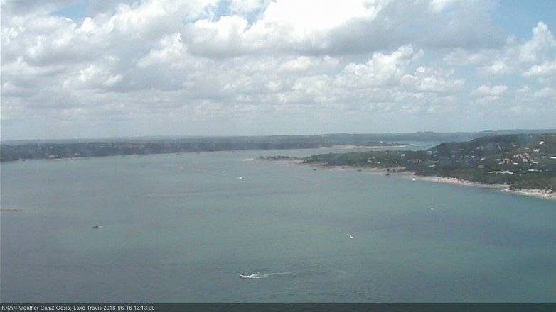 Lake Travis webcam, June 16, 2018 12:15 PM CT