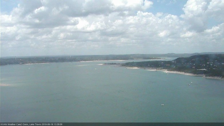 Lake Travis webcam, June 16, 2018 12:40 PM CT