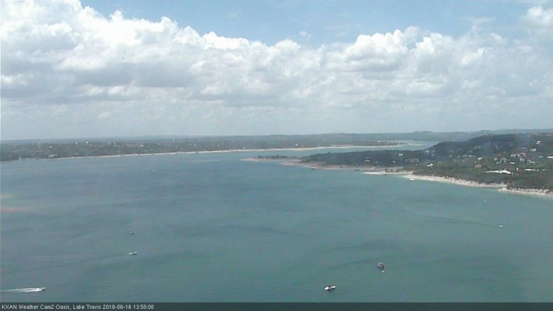 Lake Travis webcam, June 16, 2018 1:00 PM CT