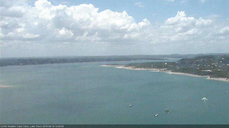 Lake Travis webcam, June 16, 2018 1:05 PM CT