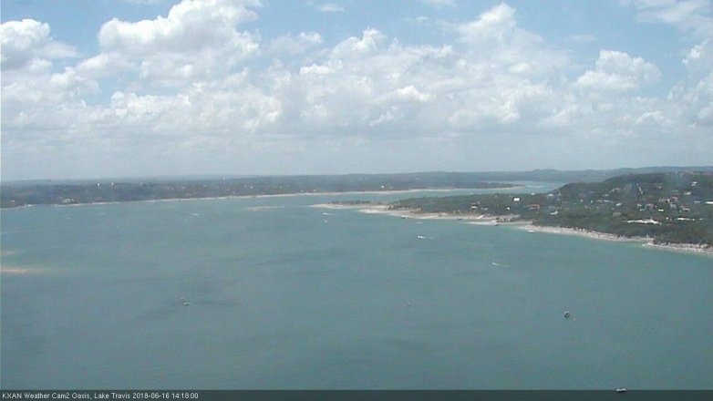 Lake Travis webcam, June 16, 2018 1:20 PM CT