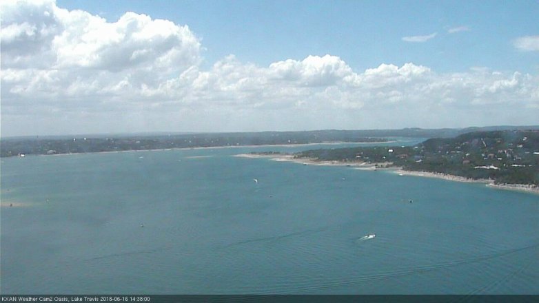 Lake Travis webcam, June 16, 2018 1:40 PM CT