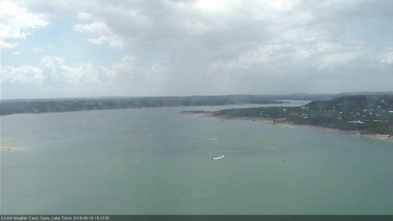 Lake Travis webcam, June 16, 2018 2:25 PM CT