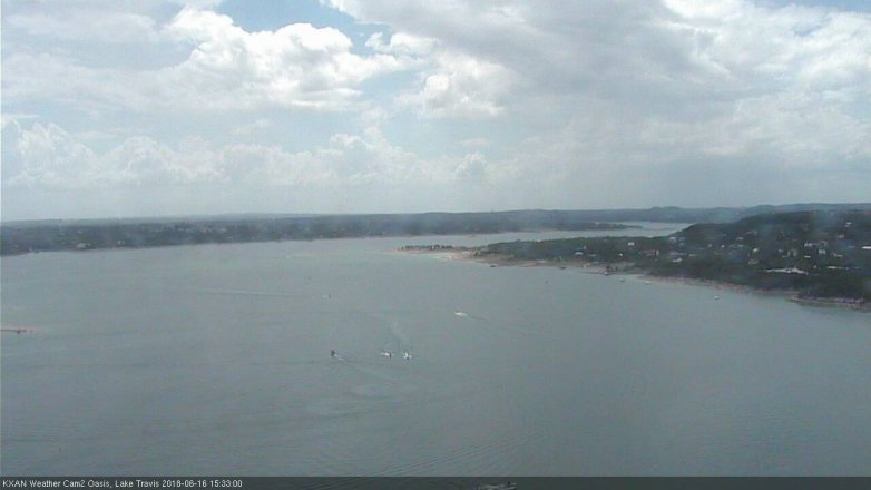 Lake Travis webcam, June 16, 2018 2:35 PM CT