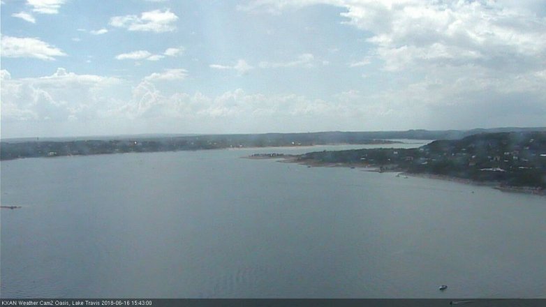 Lake Travis webcam, June 16, 2018 2:45 PM CT