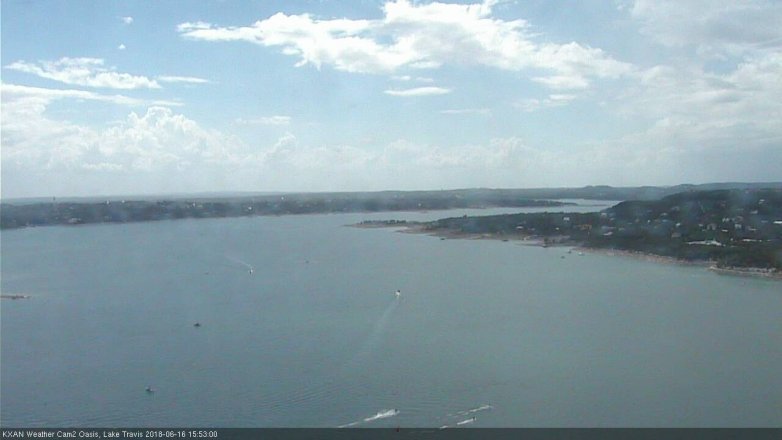 Lake Travis webcam, June 16, 2018 2:55 PM CT