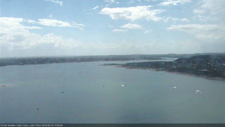 Lake Travis webcam, June 16, 2018 3:00 PM CT