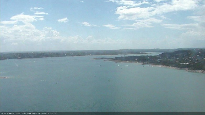 Lake Travis webcam, June 16, 2018 3:05 PM CT