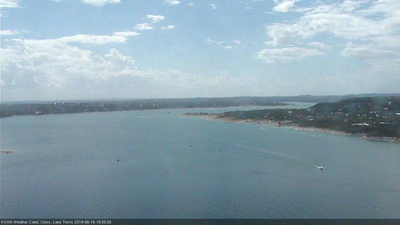 Lake Travis webcam, June 16, 2018 3:10 PM CT