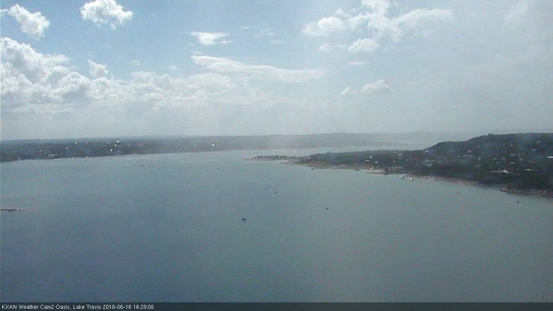 Lake Travis webcam, June 16, 2018 3:30 PM CT