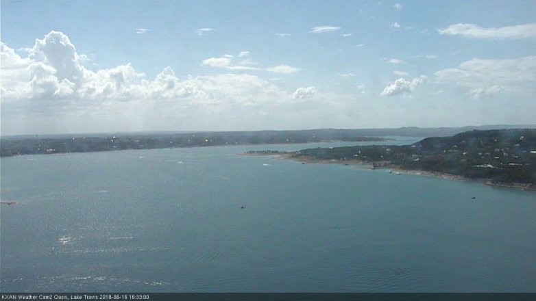 Lake Travis webcam, June 16, 2018 3:35 PM CT