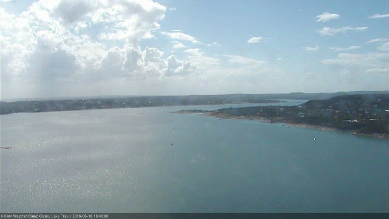 Lake Travis webcam, June 16, 2018 3:45 PM CT
