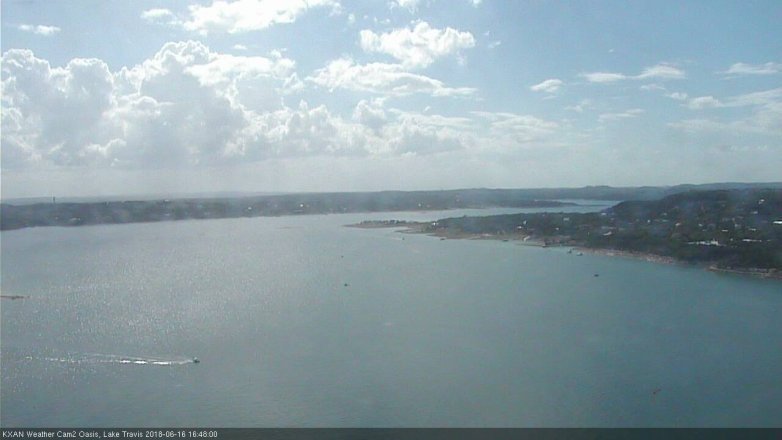 Lake Travis webcam, June 16, 2018 3:50 PM CT