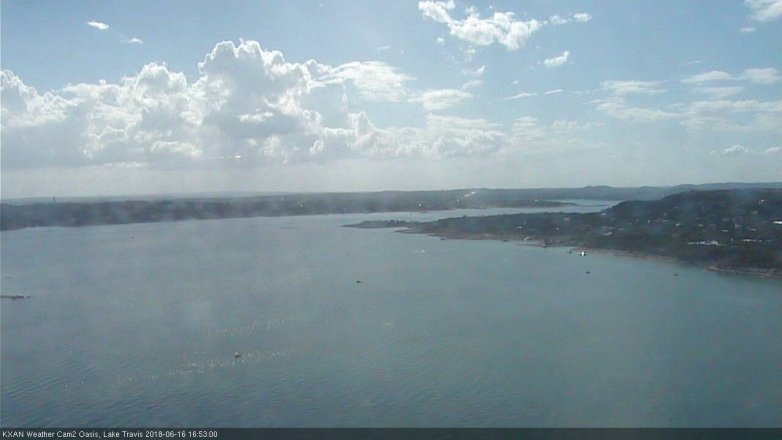Lake Travis webcam, June 16, 2018 3:55 PM CT