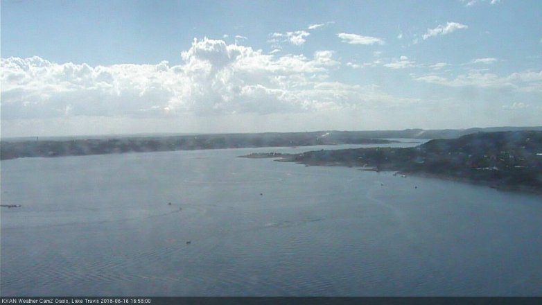 Lake Travis webcam, June 16, 2018 4:00 PM CT