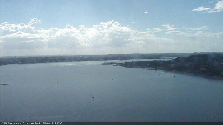 Lake Travis webcam, June 16, 2018 4:05 PM CT