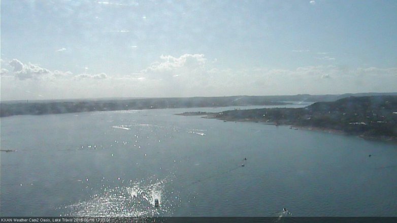 Lake Travis webcam, June 16, 2018 4:35 PM CT