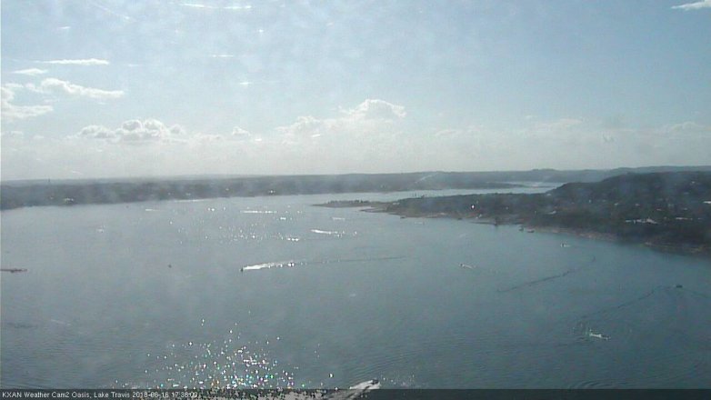 Lake Travis webcam, June 16, 2018 4:40 PM CT