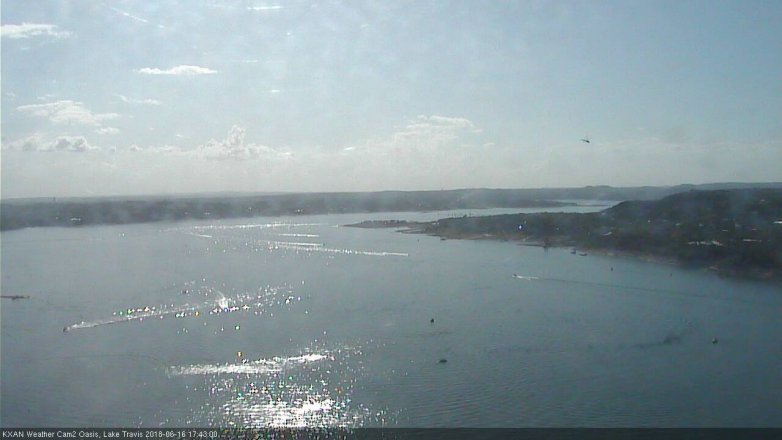 Lake Travis webcam, June 16, 2018 4:45 PM CT