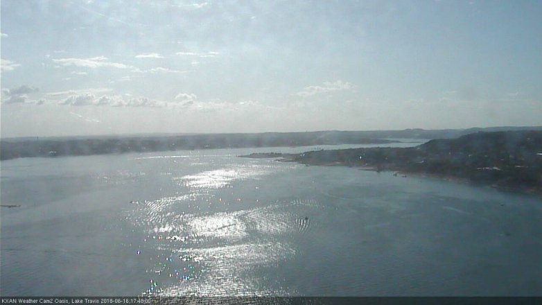 Lake Travis webcam, June 16, 2018 4:50 PM CT