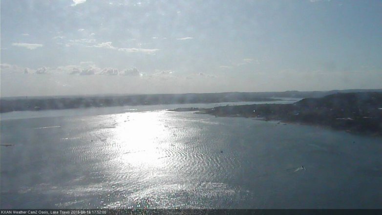Lake Travis webcam, June 16, 2018 4:55 PM CT