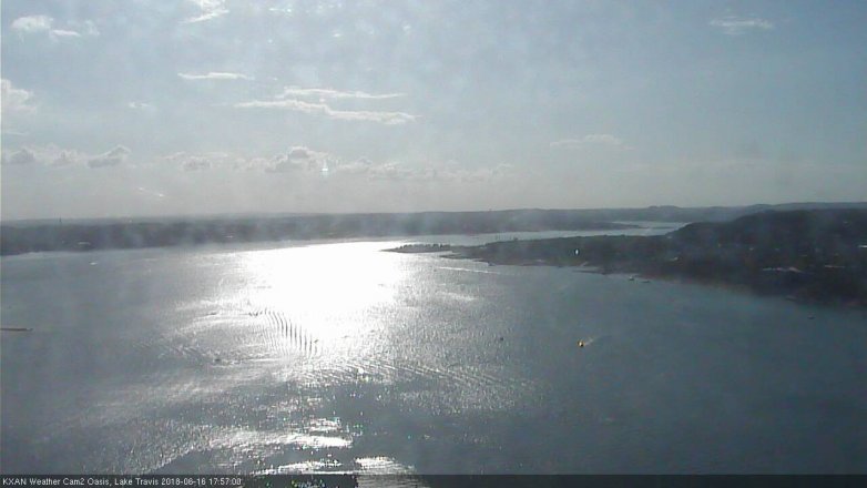 Lake Travis webcam, June 16, 2018 5:00 PM CT