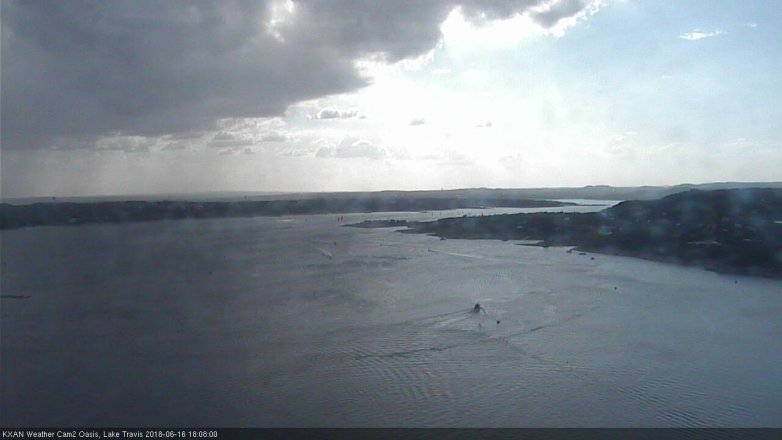Lake Travis webcam, June 16, 2018 5:10 PM CT