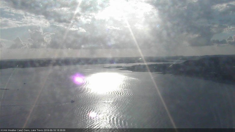Lake Travis webcam, June 16, 2018 5:40 PM CT