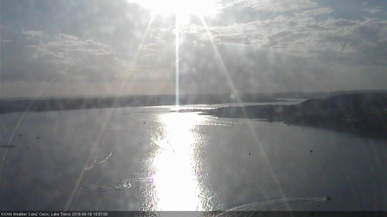 Lake Travis webcam, June 16, 2018 6:00 PM CT