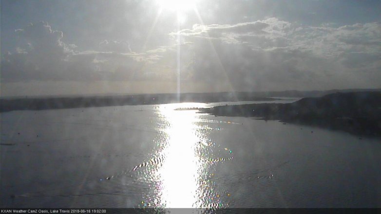 Lake Travis webcam, June 16, 2018 6:05 PM CT