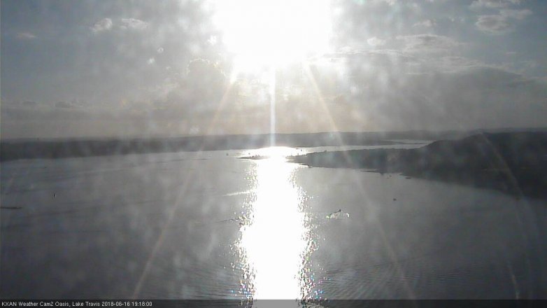 Lake Travis webcam, June 16, 2018 6:20 PM CT