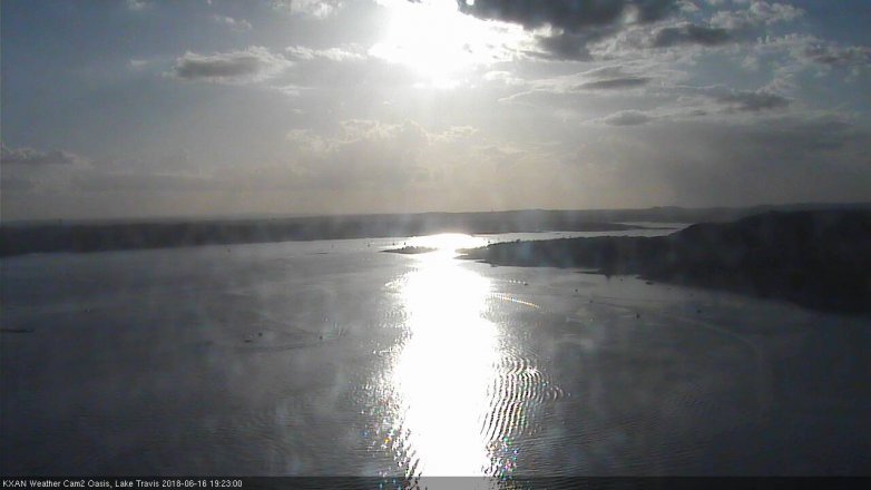 Lake Travis webcam, June 16, 2018 6:25 PM CT
