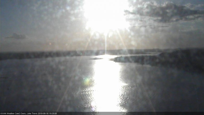 Lake Travis webcam, June 16, 2018 6:30 PM CT