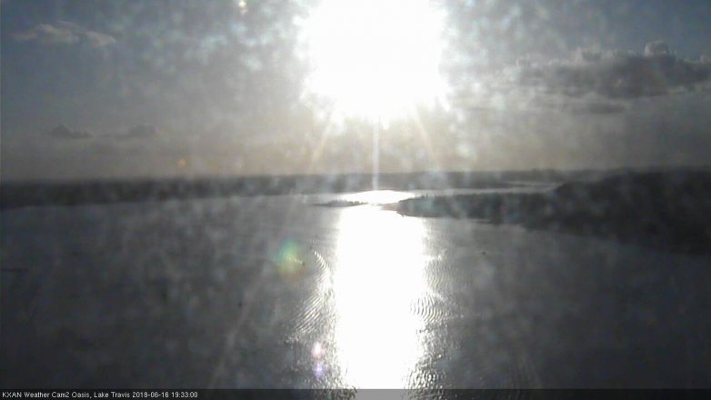 Lake Travis webcam, June 16, 2018 6:35 PM CT