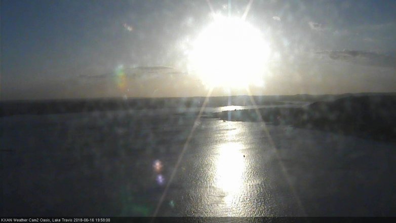 Lake Travis webcam, June 16, 2018 7:00 PM CT